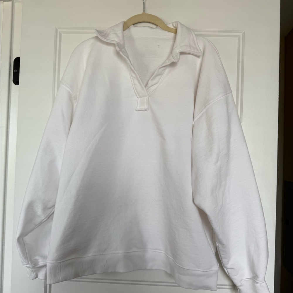 Daily Drills Oversized Collared Crewneck